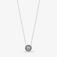 100% 925 Collier de collier ￠ collier double halo sterling argent sterling