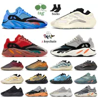 Yeezy Boost 700 V3 700V2 Yeezies Kanye West Running Shoes Hi Res Red Blue Solid Grey Static Cream Azael Faded Azure Mauve MNVN Vanta Magnet sneakers men women trainers