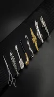 Hochwertiges Kleidungsstück Männer Halsband Tieclip Hemd Tiebar neuste formelle Männer039s Metal Fashion Silber Einfache Krawatte Krawatte Pin Bar Clas9445302