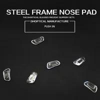 Silicone Nariz Pad A￧o Moldura Padra de nariz de 1000pcs Parte Push em ￳culos Acess￳rios para ￳culos Shop 220J