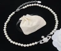 Pulseira de strass de pérola pulseira de órbita Planeta Chain Chain Barroco Colares de gargantilha de pêlos para mulheres Presente de jóias No Box6246180