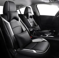 Lyxkvalitet bilstolskydd för Mazda 3 Axela 2014 2015 2016 2017 2018 2019 Läder Fit Four Seasons Auto Styling Accessories2820691