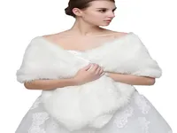 Зимняя осень дешевые свадебные свадебные обертывания Boleero Fauxe Fur для свадебной вечерней вечеринки.