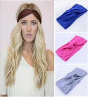 Fashion Candy Colors Women Stretch Headband Turban Soft Sport Yoga Head Wrap Bandana Headwear Bohemia style Hair Accessories6023513