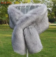 2018 Wraps Wraps Cheap Faux Fur Winter Wedding Wedding en stock Colors de alta calidad Accesorios de boda disponibles CHAWLE79704447
