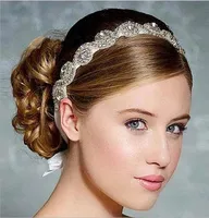 Vintage Wedding Bridal Crystal Rinestone Pearls Hair Accessoires Fleurs Pièces Pins Bandon Pride Princess Tiara Jewelry Suppl6186279