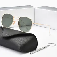 2022 Neue polarisierte Sonnenbrille Frauen klassische Designerin Luxusmarke Sonnenbrillen Legierung Polaroid HD Temperierte Glaslinse Retro -Brille UV400 3548 Modezubehör