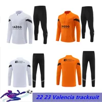 22 23 men soccer tracksuit jerseys sets 2022 2023 Valencia football jerseys training tracksuits set chandal survetement