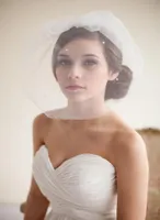 Test Pinterest Blusher Veils Veaux Bridal Ivory White Tulle Veils Accessoires Bridal Perles 2015 Favors de mariage8132885