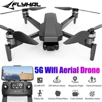 FLYHAL FX1 EIS 5G WiFi FPV com 3-eixos Câmera de Gimbal 50x Zoom 4K de 3 eixos 28mins Time GPS RC Drone Quadcopter RTF Toy 220427324O