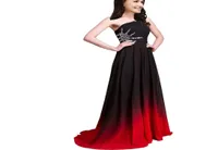 Градиент Long Line Chefon Prom Evening Dress Women Formal Howns Partylengh Party Gown QC4412322315