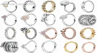 NEW 2019 100 925 Sterling Silver Pandora Rose Gold Gold Princess Wishbone 유럽 여성을위한 반지를 잊어 버립니다.