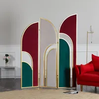 Folding screens living room Dividers office partition decoration porch movable metal decoration screen