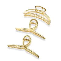 Metal Hair Claw Clips Nonslip Gold Clips Large Strong Hold Jaw