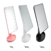 360 graus Rotação Touch Tela Makeup Mirror com 16 22 luzes LED LUZES PROFISSIONAL TABELA DE MESA DE TABELA COMPRIMENTAÇÃO