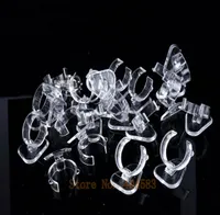 100 pcs Clear view elasticC circle Plastic Ring Display Stand Holder Rack Tabletop Decoration Stand MX2008104340481