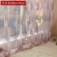 Japanese Style Sheer Tulle Curtain For Living Room Burnout Curtain For Children Bedroom Window Kitchen Curtain Blinds Drapes 210712263t