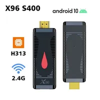 TV Stick Media Player 4K Dongle Allwinner H313 Quad Core 2GB RAM 16GB ROM 2.4G Wifi Android 10.0 Smart TV Box 1080P HD X96 S400