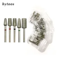 Hytoos 10pcpack à grande taille Diamond Cuticule Clean Burr Russian Nail Drill Bits Pédicure Manucure Forets Accessories Nails Tools 220808278K