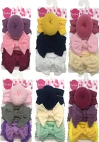 Baby Girls Bogenspitze Tiara Donut Nylon Stirnb￤nder 3pcs Set Turban Knoten Bowknot Bunny Hairb￤nder S￤ugling Kinder elastische Kopfwege 7647384