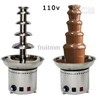 110V Electric 5 Lears Party EL Commercial Isment Nainsainable Steel Choco Chocolate Fountain Foudue248k
