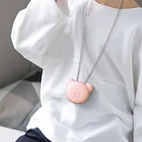 Симпатичный мультфильм носимый очиститель воздуха для детей Детский ожерелье мини -портативное USB -воздушное очиститель. Освежатель негативной ионный генератор Взрослые ELD311M