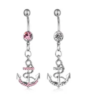 D0438 The Anchor Style Belly Button Rings Mix Mix Colors Ring Body Piercing Jewelry9505524