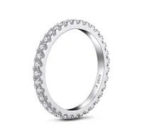AEW SOLID 14K 585 White Gold 12ctw 2mm df Anello della merda da sposa a colori per donne anelli 2103102092816