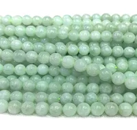 Discount Whole Natural Genuine Green Jadeite Jade Round Loose Stone Beads 318mm Fit Jewelry DIY Necklaces or Bracelets 155q9525690