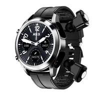 Fones de ouvido T10 Smart Watch Wireless Bluetooth Earles Watches 2 em 1 Music Control Fitness Tracker Coração Sportwatch Smartwatch com reta244j