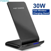 Wireless Chargers 30W Qi Charger Stand For 14 13 12 11 Pro XS Max XR 8 S22 S21 S20 Fast Charging Dock Station Phone Holder 221114