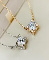 Classic Ladies Necklace 2021 Fashionable New Style Copper Material Inlaid Zircon Luxury Highend Jewelry7947556
