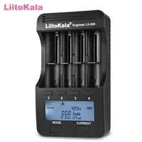 원래 liitokala lii-500 지능형 4 슬롯 LCD Li-ion 배터리 충전기 1 2V 3V 3 7V 4 25V 18650 26650 RECHARGERALE 242G