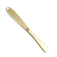 جودة عالية الجودة سكين زبدة الفولاذ المقاوم للصدأ مع ثقب الخبز جبن سكاكين المنزل بار المطبخ الأدوات المطبخ أداة البحر الشحن BHC447