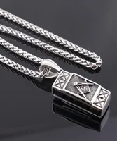 Fashion New design Stainless steel harmonica G pendant vintage mason Masonic pendants silver necklaces jewelry MP207887631