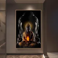 Framed God Buddha Wall Art Art Canvas 인쇄 현대 부처 캔버스 아트 그림 장식 포스터 2984