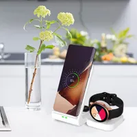 Wireless Chargers Charger Station 3 in 1 For S22 S22 Ultra S21 S20 S10 15W Fast Charging Dock Galaxy Watch 4 Watch 3 Active 2 221114