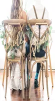 Sedia in legno Banner Chair Spose GrideGrooms DECOUGAZIONE DI MATRIMENTO DI PASSAGGIO PER FORNIT￀ DELLE PARTI OGGI ORDINE BARK BRIG8527644