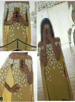 2015 Myriam Fares Dresses Sheath Off Shoulder Floor Length Satin Handmade Flowers Celebrity Evening Gowns With Cape8995310