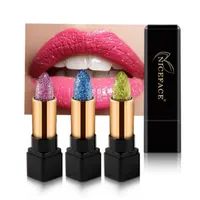 Lips Makeup Discolor Diamond Lipstick 7 Colors Glitter Waterproof Shiny Temperature Change Lip Stick Beauty Cosmetics3263