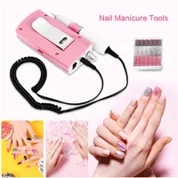 جهاز Manicure Machine Manicure Electric 18W 30000RPM Acrylic Divel File Drill Manicure Pedicure Kit Rechargable Nail Art Equipment252z