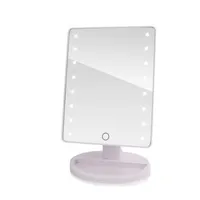 LED LED Screen Makeup Mirror Table مرآة الغرور للمكياج مع 16 مصابيح LED محترفة قابلة للتعديل المعدل 180 Rotating242L