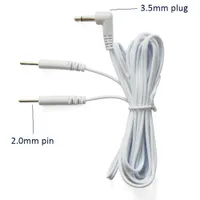 Other Massage Items 10 Pieces Replacement 2-Pin Electrode Lead Wires Connector Cables Jack DC Head 3.5mm Connect Physiotherapy Machine or TENS Unit 221116