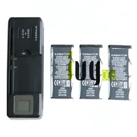 3pcs 890mAh BL-5B Replacement Battery Universal Charger For Nokia 3230 5070 5140i 5200 5300 5500 6020 6021 6060 6070 6080 6120 6120C 288U