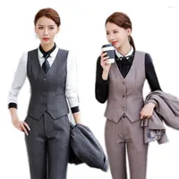 Женские брюки с двумя частями формальные унифицированные дизайны 2 с топами и для деловых женщин в жилье костюмы костюмы наборы брюк плюс размер