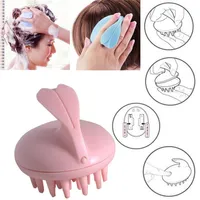 Electric Hair Comb Rambling Scalp Massage Hairbrush Vibrating Silicone Comb Massager Electric Hair Brush For Bathroom246m