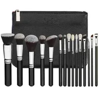 Makeup Brushes Zoeva 8-15pcs en cuir Femmes Zip Handbag Professional Powder Foundation Tools Tools T220921219J