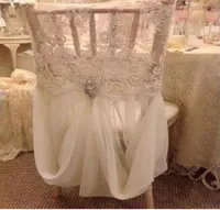 Link For Chair Cover Romantic Beautiful Cheap Chiffon Lace Real Picture Chair Sashes Colorful Wedding Supplies A013500895