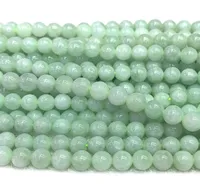 Discount Whole Natural Genuine Green Jadeite Jade Round Loose Stone Beads 318mm Fit Jewelry DIY Necklaces or Bracelets 155q5312398