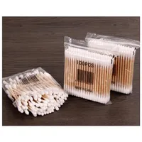 Whole- 10 Pack Women Beauty Makeup Cotton Swab Swab Cotton Cotton Cotton Bods Make Up Wood Bashs Oregini Naso Cleaning Cosmetics Health Care226A
